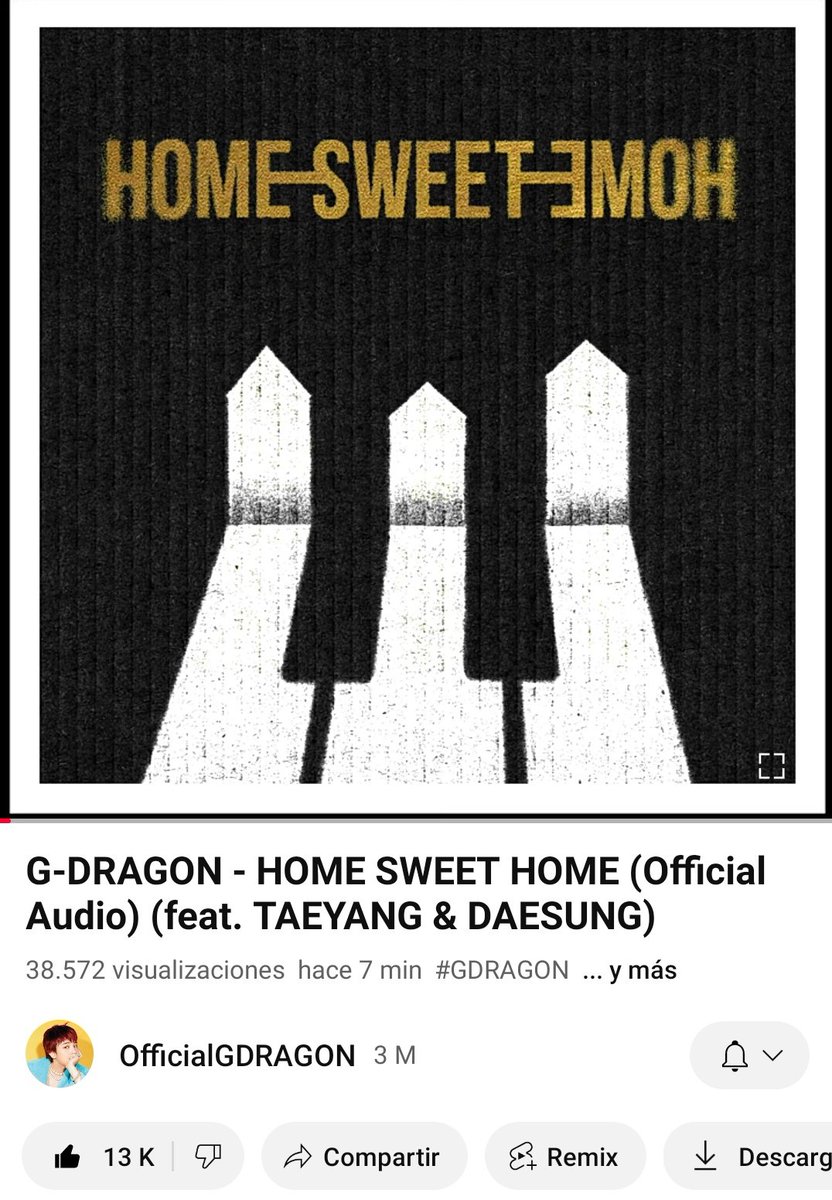 MLididi's tweet photo. Home sweet home regresa con la esencia de mis grandes músicos de BigBang TT extrañaba esto

#GDRAGON #HomeSweetHome #TAEYANG #DAESUNG #GD https://t.co/3HMwu1P3bj