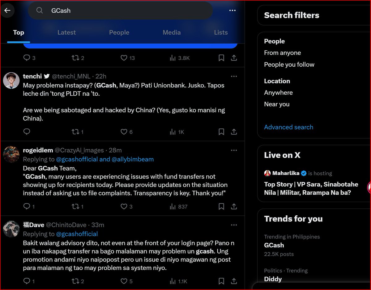 frustratedDoe's tweet image. GCash #gCRASH is trending again. Hay, over-the-counter transactions and/or checking accounts won&apos;t be over any time soon in this kind of #BankingPH #fintechPH system.

$AC $GLO #ESG #esgPH , also #plasticHR #HRplastic kayo ina niyo hahaha