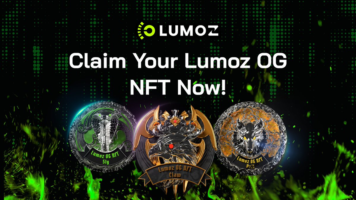 Get Ready for Lumoz’s Epic Airdrop: 🎉 #Lumoz OG NFT Giveaway！

🎁5 Puff NFT for lucky draw!
1️⃣Follow <a href="/LumozOrg/">Lumoz</a> 
2️⃣Rt &amp; Like
3️⃣Tag your frens

Lumoz OG NFT can convert esMOZ to MOZ—no lock period required!