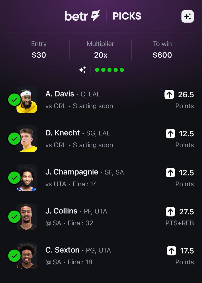 PlugThaZeus's tweet photo. 4 SLIPS CASHED TODAY 
$135—> $3250 😳✅💰

Up over 10k in the past two weeks 🫣

#GamblingX #NBAX #Betr #Betrpicks https://t.co/ZUP9oXslp7