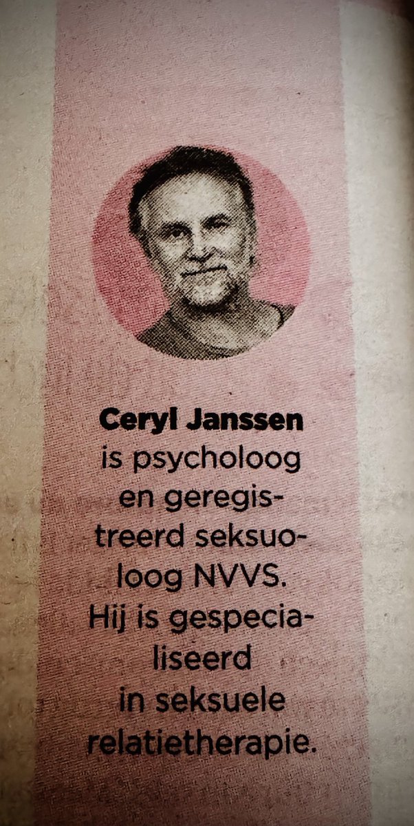 Dit weekend in #deVolkskrant met 5 andere seksuologen. Special van 4 pagina’s.