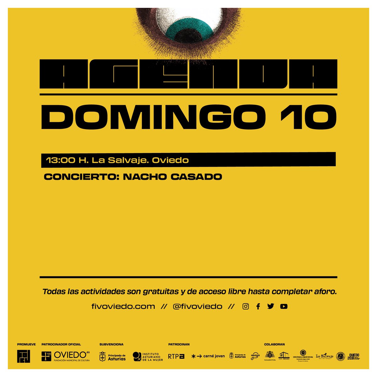 Hoy acaba la quinta edición de FIVO con <a href="/_NachoCasado_/">Nacho Casado</a> en <a href="/lasalvaje_ovd/">La Salvaje</a> 💛