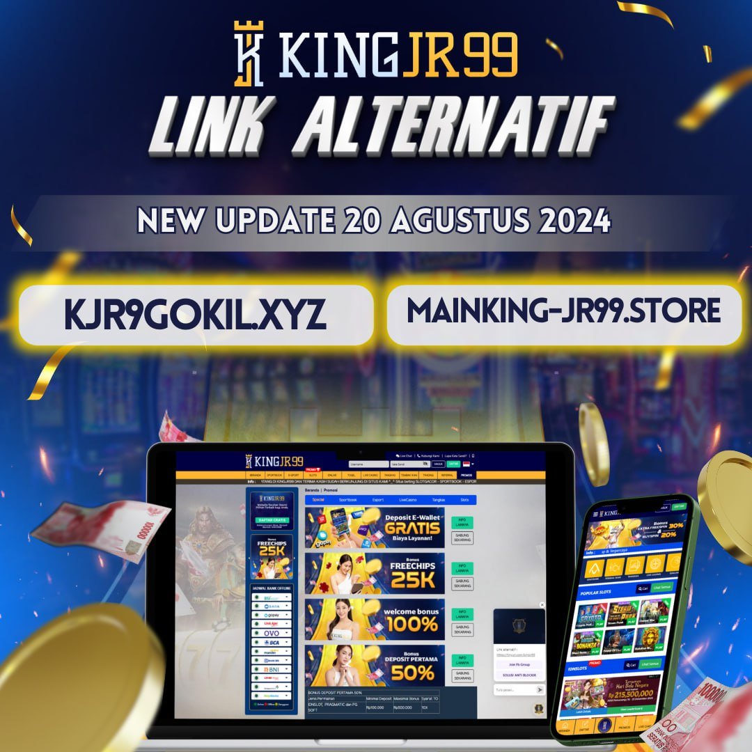 Hi, Member setia KINGJR99, Bagi yang kesulitan akses situs kami. Anda dapat mengakses Link kami melalui Link Alternatif dibawah ini :

Link Alternatif KINGJR99 :
🌐 kjr9gokil.xyz
🌐 mainking-jr99.store