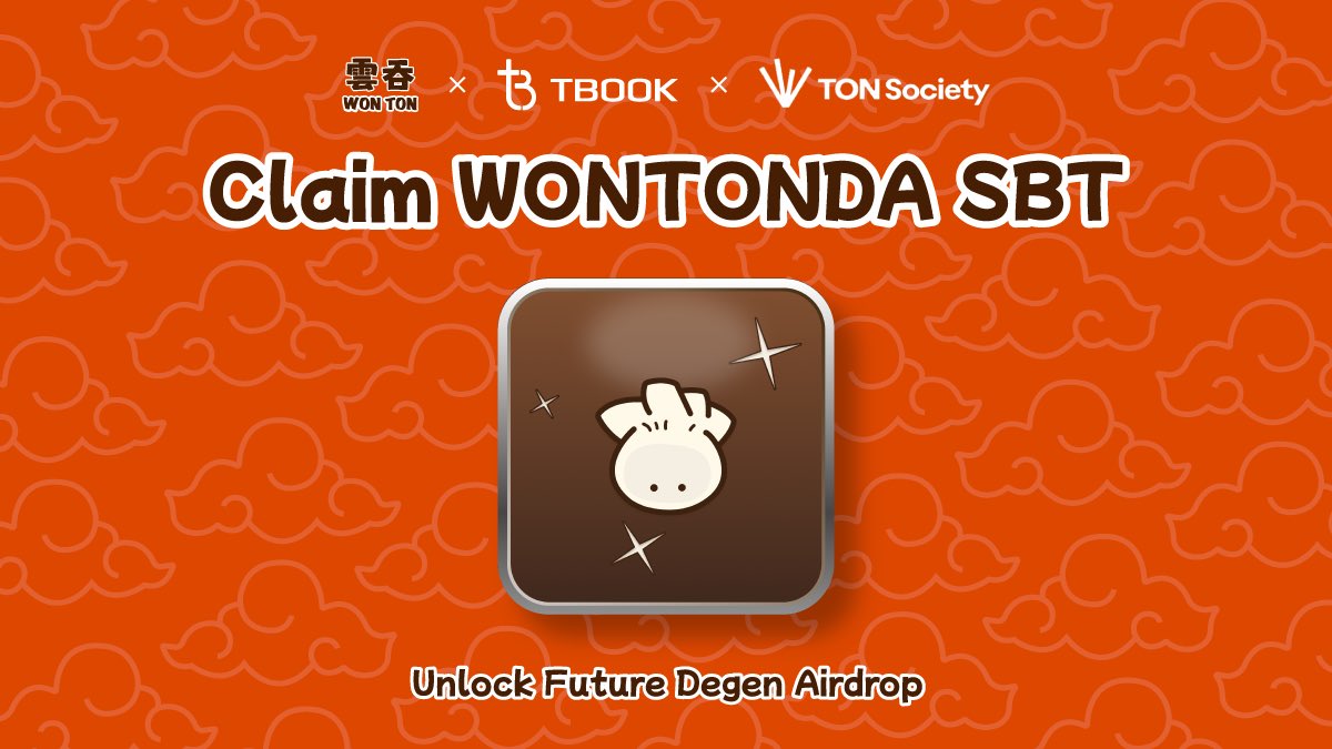 WONTON ๐ฅ (@wontonorg) on Twitter photo ๐ง๐ปโ๐ณ <a href="/MasterCheforg/">Master Chef ๐</a> cooked up a ๐ฅ #WONTONDA SBT on <a href="/ton_society/">TON Society</a>!
๐ Grab yours now: society.ton.org/wontonda-sbt
๐
๐ป SAY IT BACK: WONTONDA 4EVER
๐ซต Soon available on <a href="/realtbook/">TBook</a> for all the #TON degen vibes! ๐๐ฅ ๐ง๐ปโ๐ณ <a href="/MasterCheforg/">Master Chef ๐</a> cooked up a ๐ฅ #WONTONDA SBT on <a href="/ton_society/">TON Society</a>!
๐ Grab yours now: society.ton.org/wontonda-sbt
๐
๐ป SAY IT BACK: WONTONDA 4EVER
๐ซต Soon available on <a href="/realtbook/">TBook</a> for all the #TON degen vibes! ๐๐ฅ