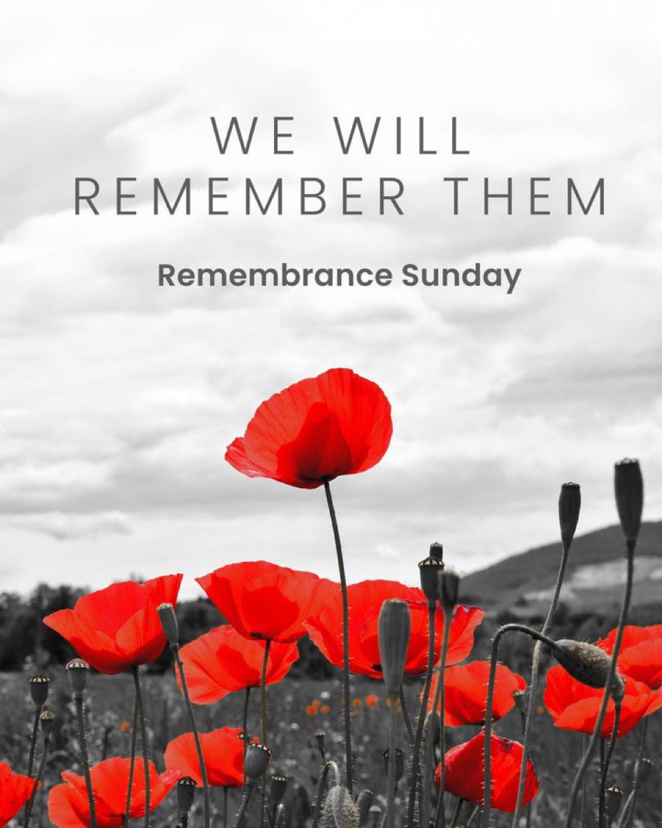 They shall grow not old, as we that are left grow old, age shall not weary them, nor the years condemn. At the going down of the sun, and in the morning, #WeWillRememberThem 

#LestWeForget #RemembranceSunday