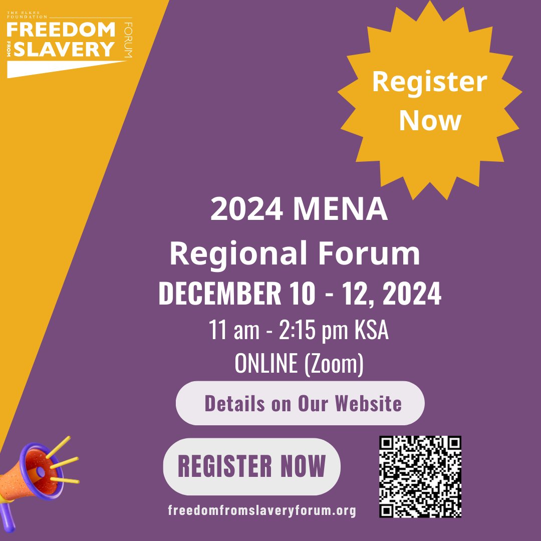 Freedom From Slavery Forum tweet media