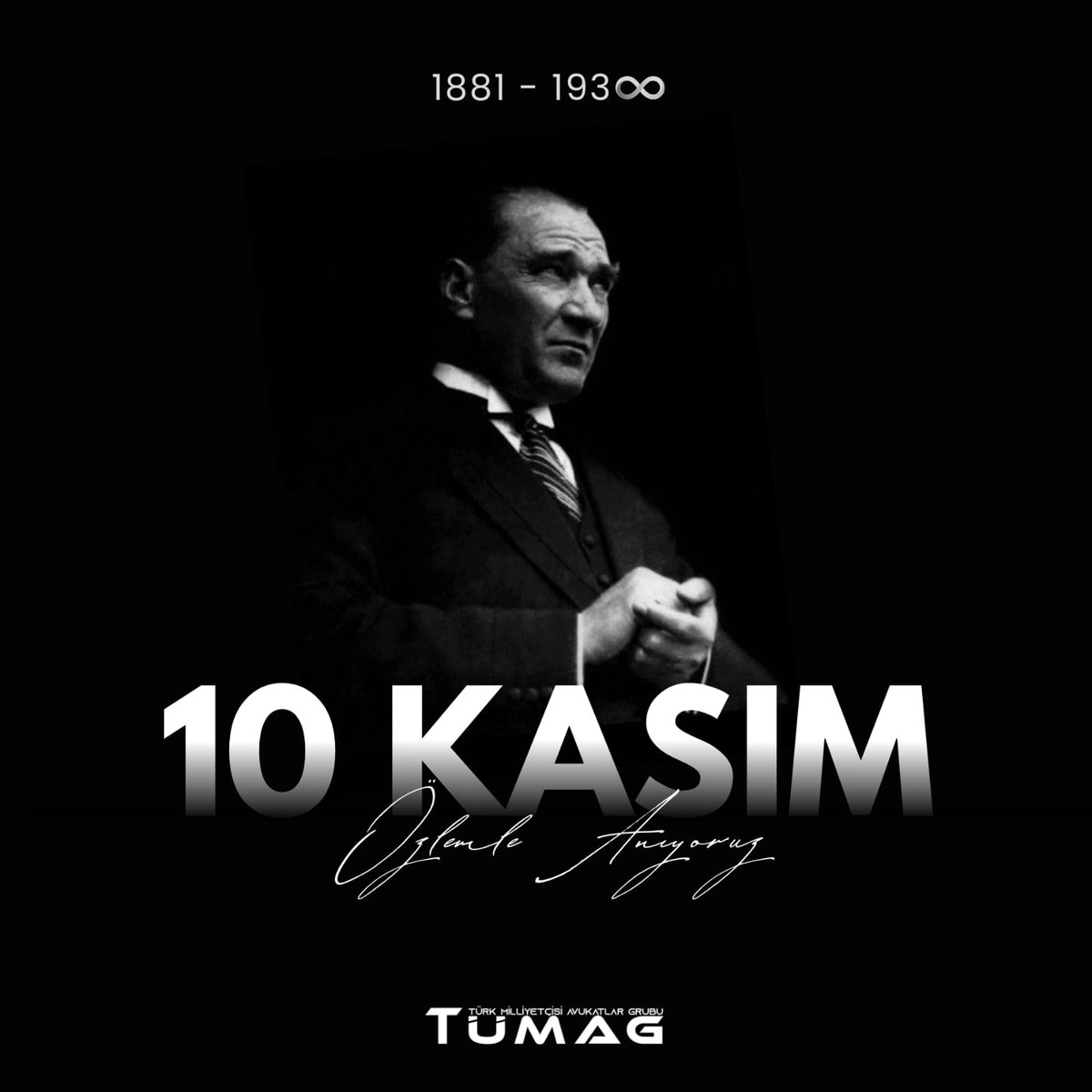 tumag1923's tweet photo. “Büyük ölülere matem gerekmez, fikirlerine bağlılık gerekir.”

Cumhuriyetimizin kurucusu, ulu önderimiz, büyük TÜRK Gazi Mustafa Kemal Atatürk'ü saygı, sevgi ve özlemle anıyoruz.

#TÜMAG https://t.co/IiUfgGxIgN