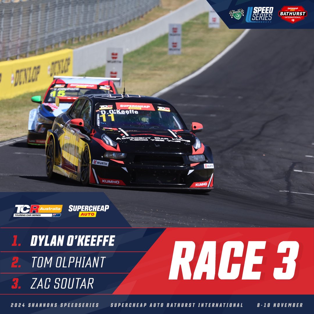 Dylan O’Keeffe won the race and the weekend, but a 2nd place finish was plenty for Josh Buchan to win the year in TCR Australia 🏆