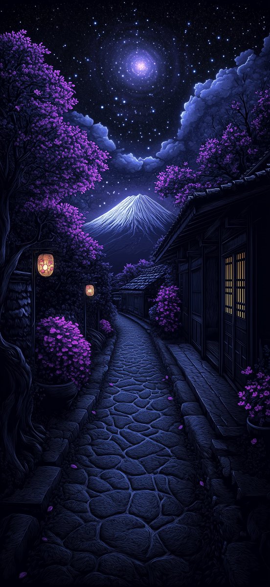 Dark World Mount Fuji wallpaper