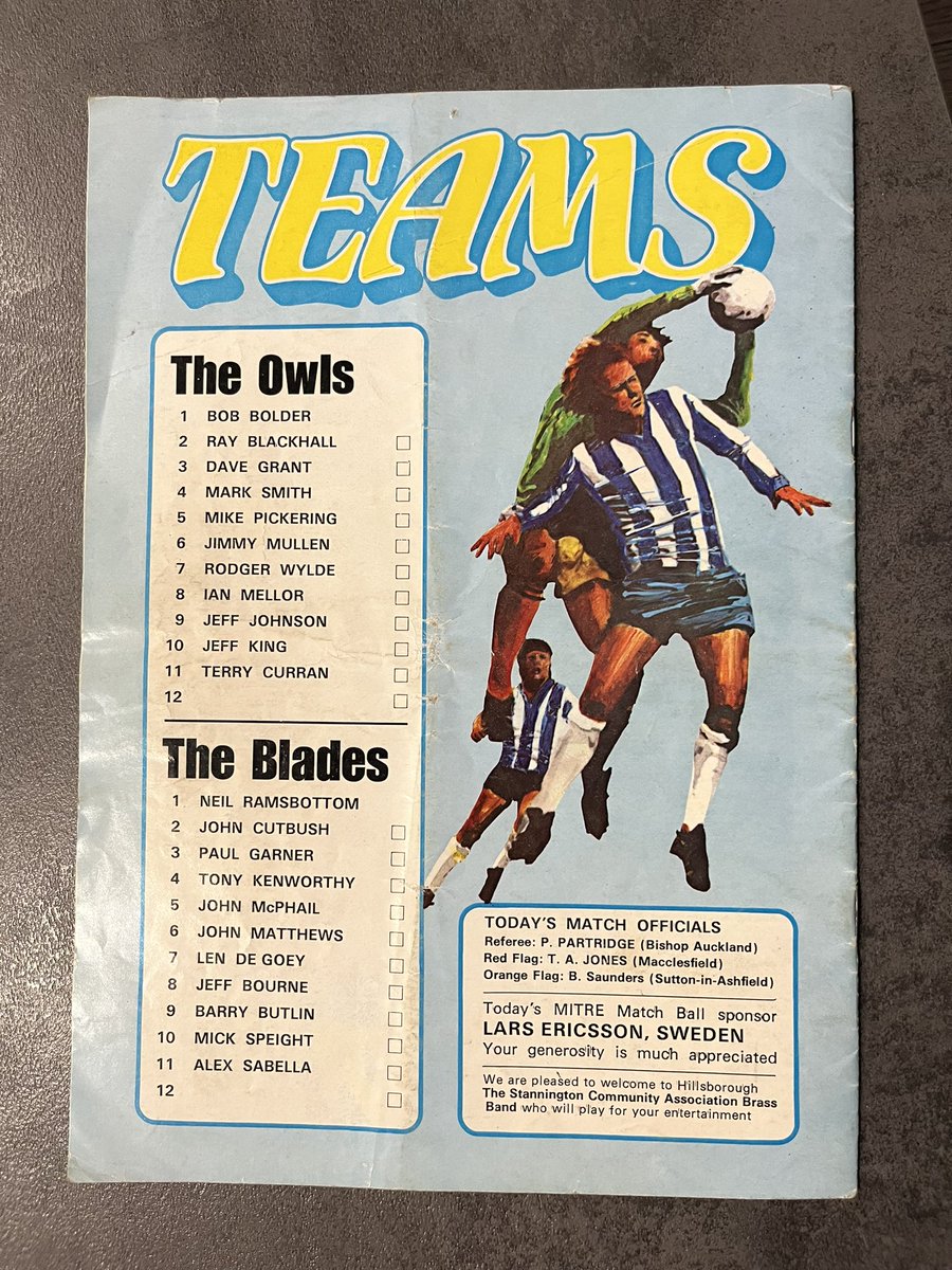 🚨Giveaway Time 🚨

Today is the first Steel City Derby of the season and what better way to celebrate it than a little giveaway.

Would you like to own a little piece of Derby day history? 

We have an original programme from the Boxing Day fixture for you guys. All you have to