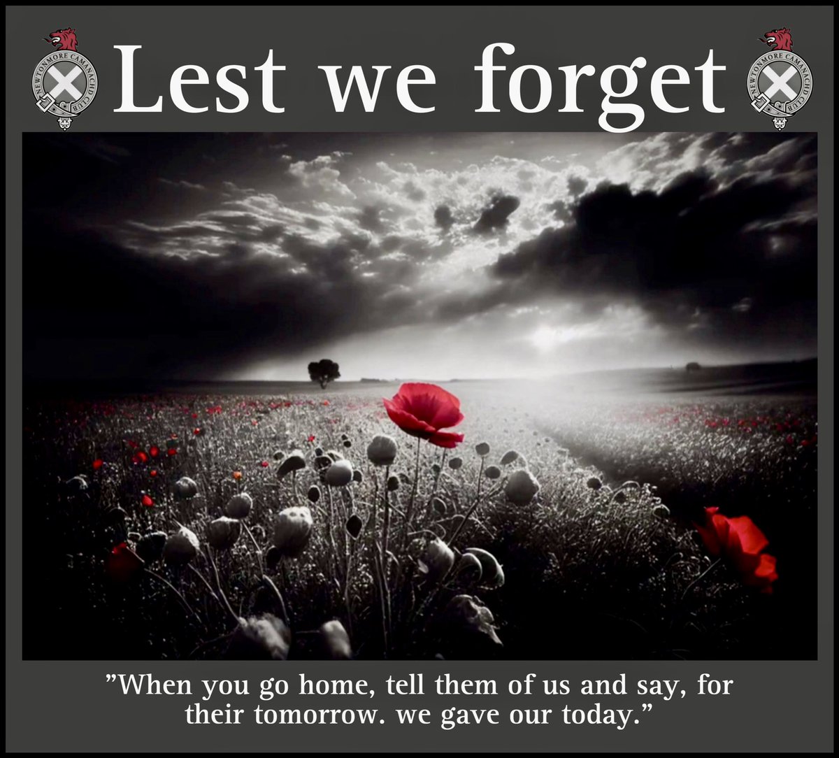 Lest we forget 🌺
