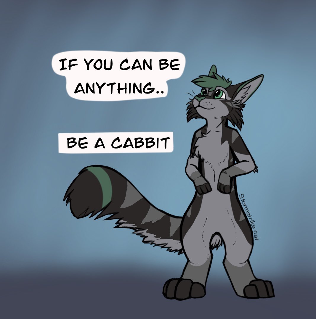 Your character, but as a cabbit. 5$YCH
Dm me on telegram
