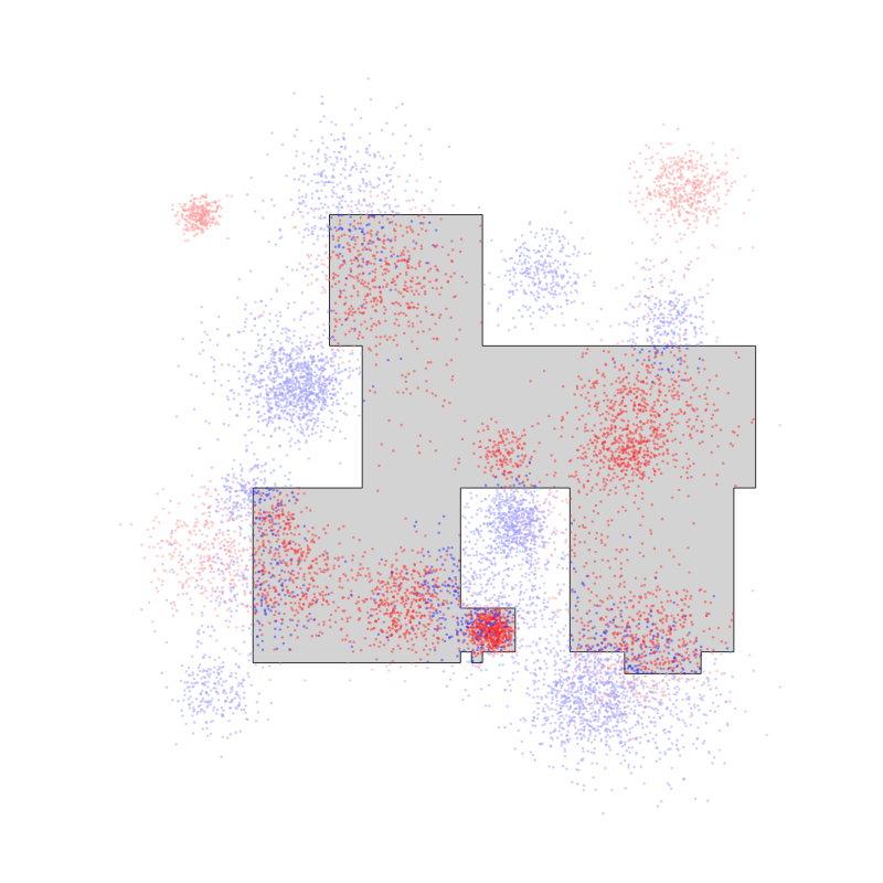 #AHC039 おつかれさまでした
適当な長さで格子に分割
貪欲にAABBをつくる
隣接しているAABBをつなげて解を作る
で格子の長さを時間の限り試す