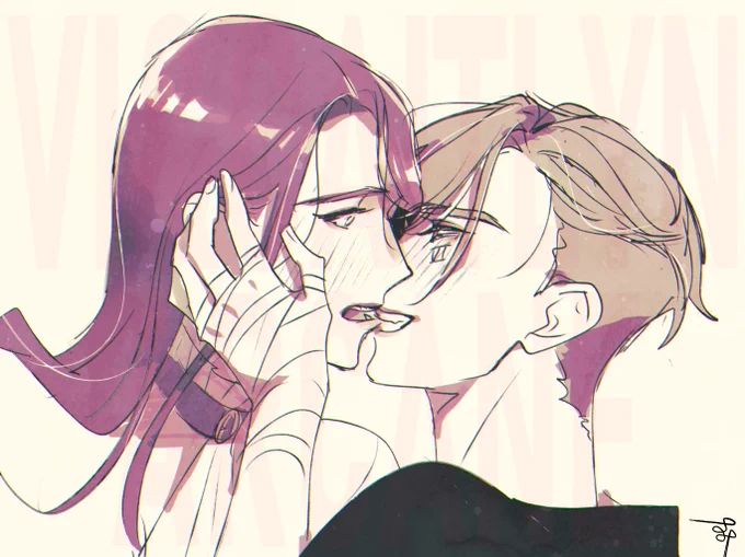 例のシーンでテンションあがってらくがきし始めたのに、描き終わる頃にはあの終わり方で私はどうしたら……と、遠くを見つめています…… #arcane #ArcaneSpoilers