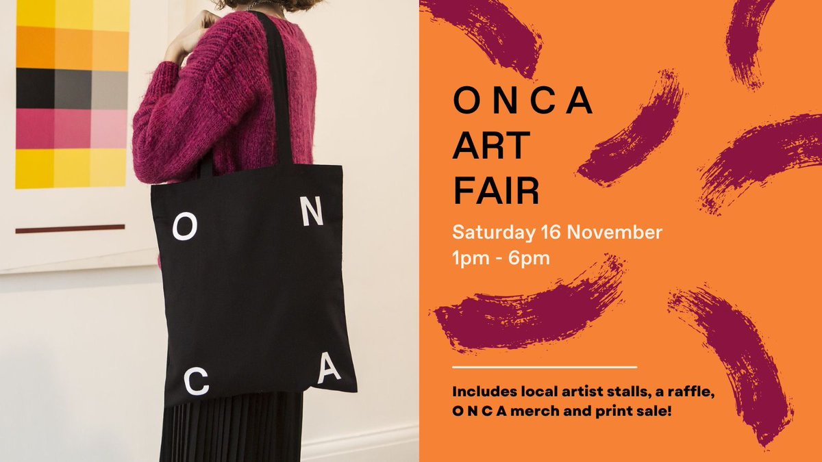 Next weekend come to ONCA ART FAIR where local artists, makers &amp; crafters will sell their unique products! Perfect place to shop / support the flourishing creativity! FREE ENTRY + raffle to win a bundle of goodies from artists. 

Book now: buff.ly/3YXQli4