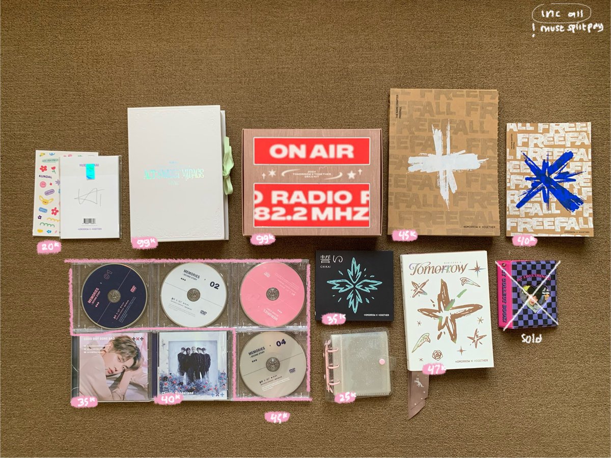 o__ozuo's tweet photo. !! help rt — clearance sale ; downsizing ❕
wts want to sell txt album dvd photobook photocards

#pasartxt act sweet mirage tomorrow freefall chikai binder deco kit benefit yeonjun mpc fanlive eternity hueningkai taehyun soobin newjeans lfb

+ free keychain! https://t.co/DGc0uebR9I