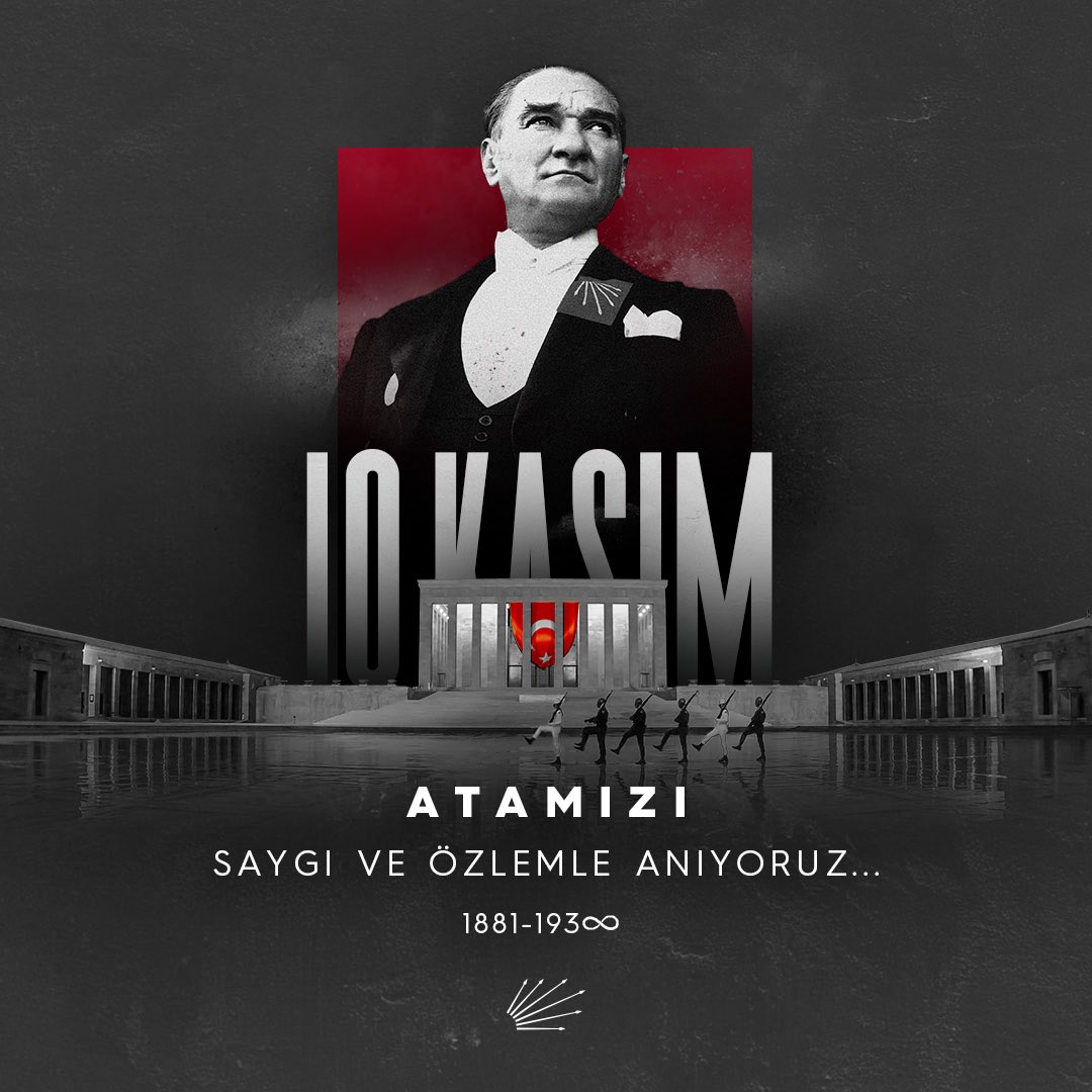 herkesicinCHP's tweet photo. Hiç gitmedi ki…

Açtığı yolda, gösterdiği hedefte daima bizimle... 
Atamızı sevgi, saygı ve özlemle anıyoruz. #10Kasım🖤 https://t.co/pryQuzKZhm