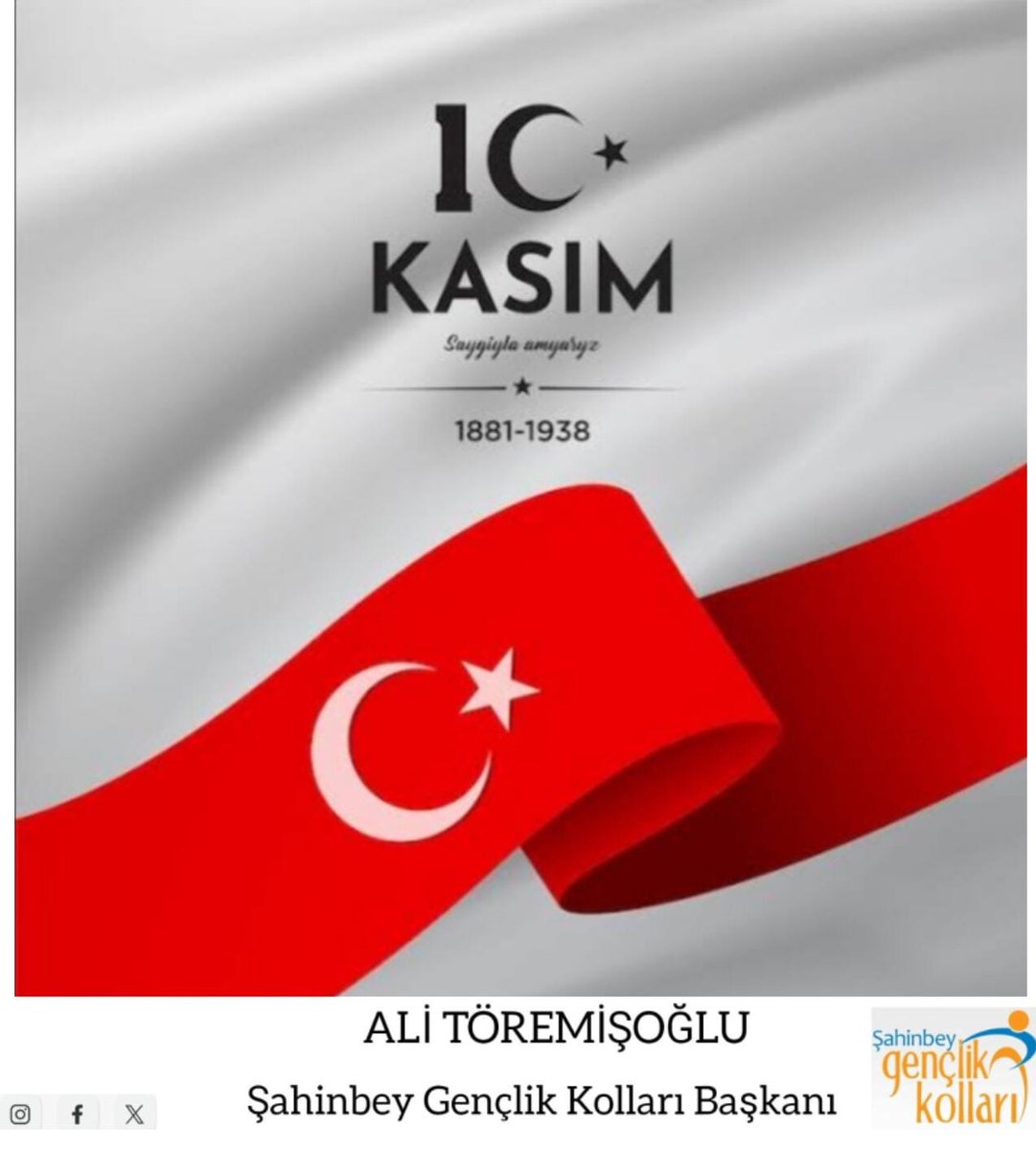 🇹🇷Millî Mücadele’nin Başkomutanı, Cumhuriyetimizin banisi Gazi Mustafa Kemal Atatürk’ü ebediyete irtihalinin 86’ıncı yıl dönümünde saygıyla anıyorum.