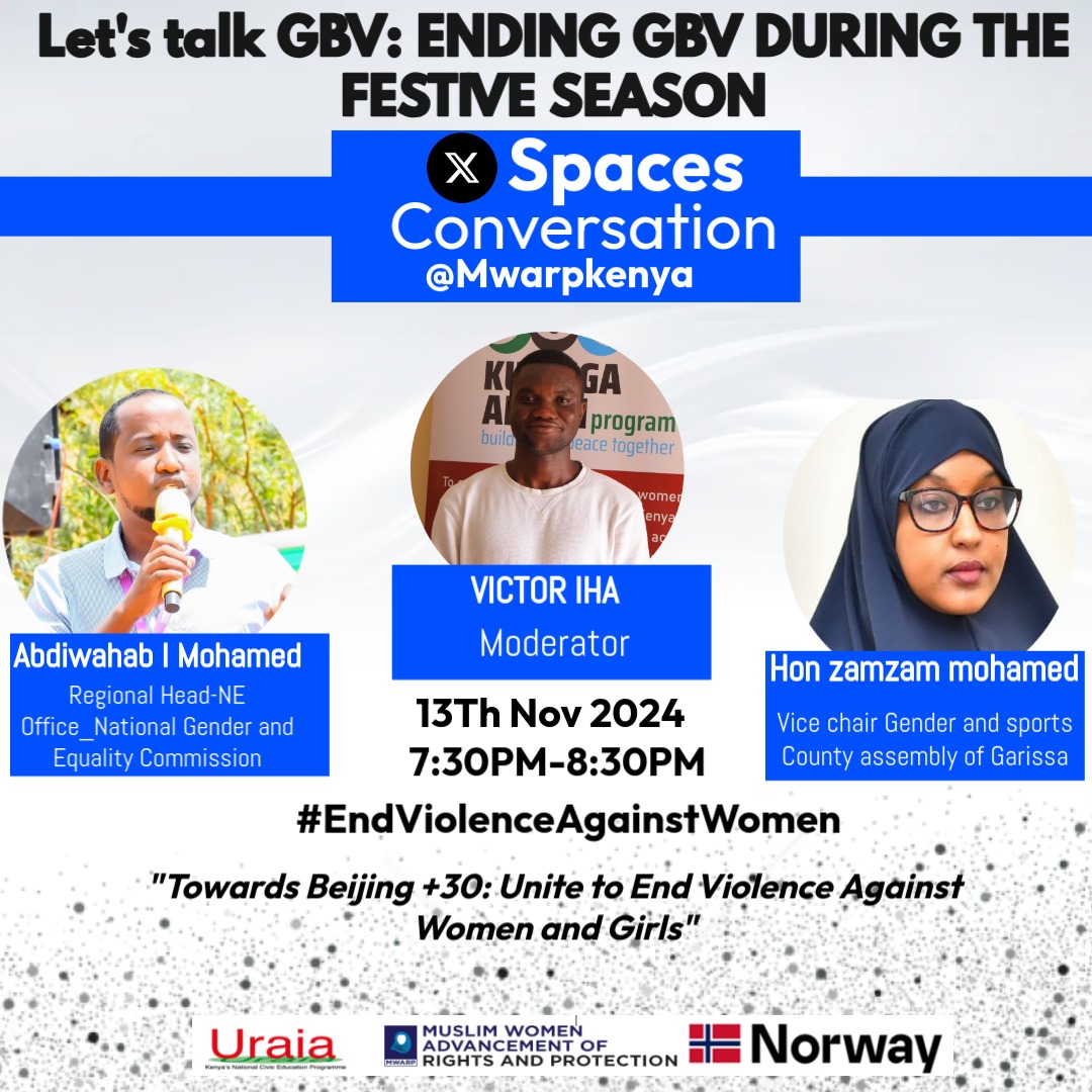 Victor Iha (KIMANI) (@ihavictor) on Twitter photo #EndViolenceAgainstWomen
Mark your calenders!
<a href="/21way1/">Taylor Torch</a> <a href="/Iam_Ronny_/">Ronald Gandani</a> <a href="/IDEAo_/">Inclusivity,Diversity & Equity Advocacy Org.</a> <a href="/lucas_fondo/">Lucas kalama fondo</a> <a href="/MenstrualDaddy/">Menstrual Daddy</a> <a href="/mesalim_r/">Mesalim Rambo</a> <a href="/MuriukiEugene/">MURIUKI🥶</a> <a href="/Waziri2542/">Rajab Waziri</a> <a href="/KammySaralyne/">saralyne Kammy</a> <a href="/RahmaOda/">Rahma Oda</a> <a href="/mgeninass/">SheWolf</a> <a href="/FahadChangi/">Fahad Changi</a> <a href="/Jaychappa/">James Chappa</a> <a href="/MTGKilifi/">Moving The Goalposts Kenya</a> <a href="/kilifi_youth/">Kilifi County Youth Advisory Council</a> <a href="/NaimaTwahir/">Naima Twahir</a> <a href="/TwahaMaimuna/">Maimuna Siraji Twaha</a> <a href="/elvis_mwinyi/">Elvis Mwinyi</a> <a href="/CSA_Kenya/">CSA</a> #EndViolenceAgainstWomen
Mark your calenders!
<a href="/21way1/">Taylor Torch</a> <a href="/Iam_Ronny_/">Ronald Gandani</a> <a href="/IDEAo_/">Inclusivity,Diversity & Equity Advocacy Org.</a> <a href="/lucas_fondo/">Lucas kalama fondo</a> <a href="/MenstrualDaddy/">Menstrual Daddy</a> <a href="/mesalim_r/">Mesalim Rambo</a> <a href="/MuriukiEugene/">MURIUKI🥶</a> <a href="/Waziri2542/">Rajab Waziri</a> <a href="/KammySaralyne/">saralyne Kammy</a> <a href="/RahmaOda/">Rahma Oda</a> <a href="/mgeninass/">SheWolf</a> <a href="/FahadChangi/">Fahad Changi</a> <a href="/Jaychappa/">James Chappa</a> <a href="/MTGKilifi/">Moving The Goalposts Kenya</a> <a href="/kilifi_youth/">Kilifi County Youth Advisory Council</a> <a href="/NaimaTwahir/">Naima Twahir</a> <a href="/TwahaMaimuna/">Maimuna Siraji Twaha</a> <a href="/elvis_mwinyi/">Elvis Mwinyi</a> <a href="/CSA_Kenya/">CSA</a>