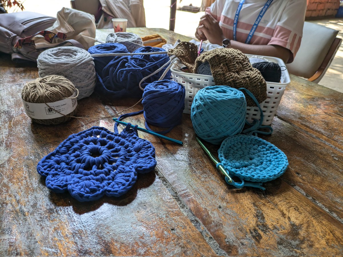 Zainab Bawa (@zainabbawa) on Twitter photo Crochet was so much fun <a href="/SHD_India/">Science Hack Day India</a>. Heavy lifting this to <a href="/rootconf/">Rootconf</a>
<a href="/planemad/">Arun Ganesh</a> <a href="/kingslyj/">mas.to /</a> <a href="/jackerhack/">Kiran Jonnalagadda 🦋 @jackerhack.ing</a> Crochet was so much fun <a href="/SHD_India/">Science Hack Day India</a>. Heavy lifting this to <a href="/rootconf/">Rootconf</a>
<a href="/planemad/">Arun Ganesh</a> <a href="/kingslyj/">mas.to /</a> <a href="/jackerhack/">Kiran Jonnalagadda 🦋 @jackerhack.ing</a>