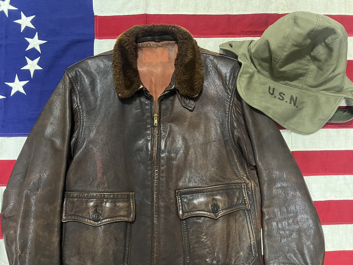 vlog_51's tweet image. 40's U.S.N.M422A
51Vlog Vol.119で紹介しました！
#vintage
#ヴィンテージ
#flightjacket
#フライトジャケット
#original
#オリジナル
#アメカジ
#denim
#デニム
#51vlog
#youtube