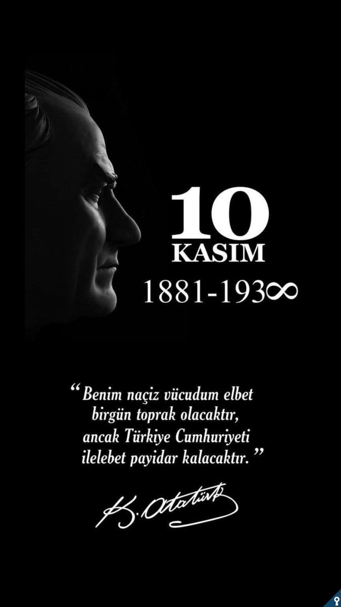 Evlatların seni asla unutmadı, asla da unutmayacak Atam 😑♾🇹🇷 

#10Kasım