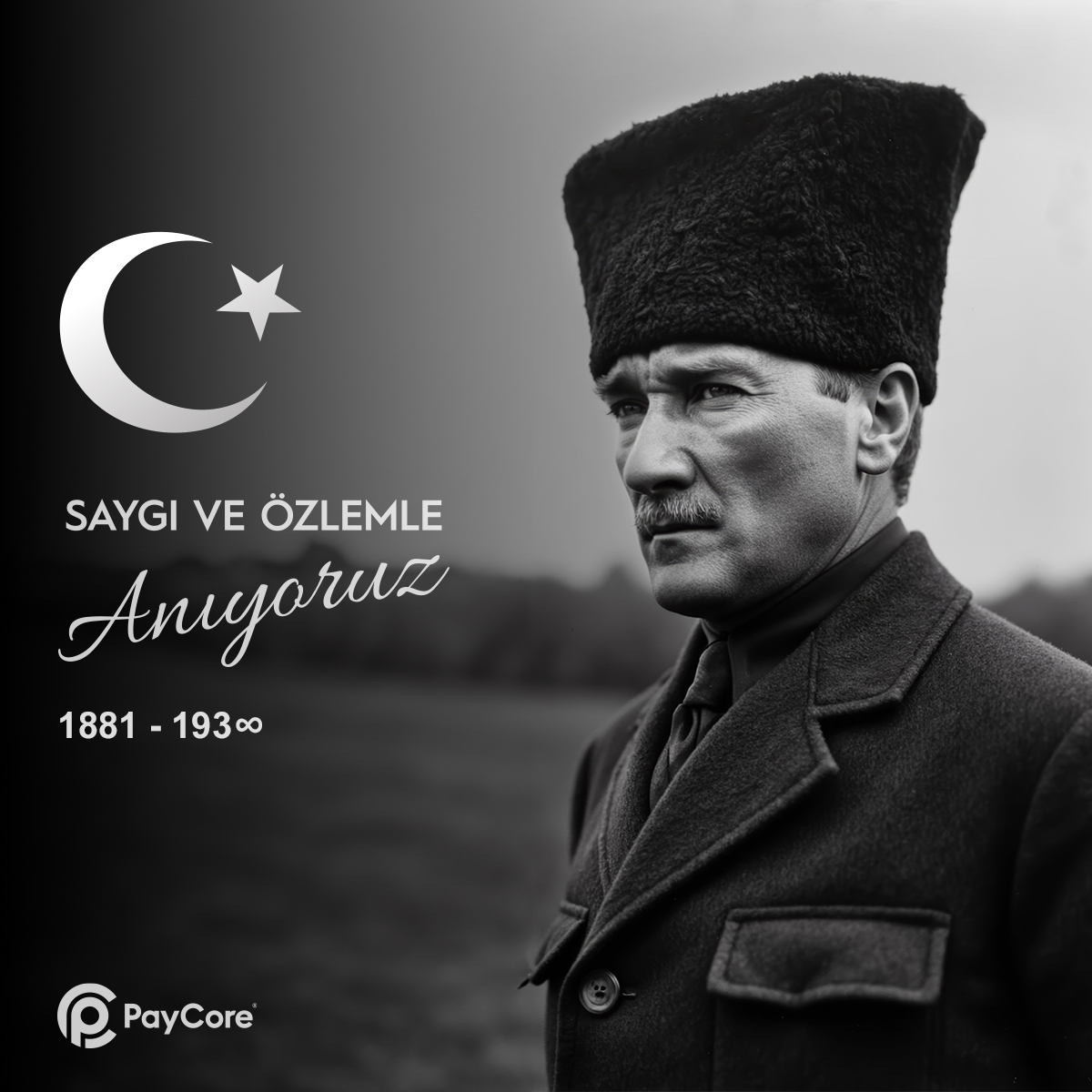 PaycoreGroup's tweet image. Cumhuriyetimizin kurucusu Gazi Mustafa Kemal Atatürk&apos;ü sonsuz saygı, minnet ve özlemle anıyoruz. Bize bıraktığı mirası gururla taşıyor, aydınlık yarınlara ulaşmak için azimle yürümeye devam ediyoruz.

#10Kasım