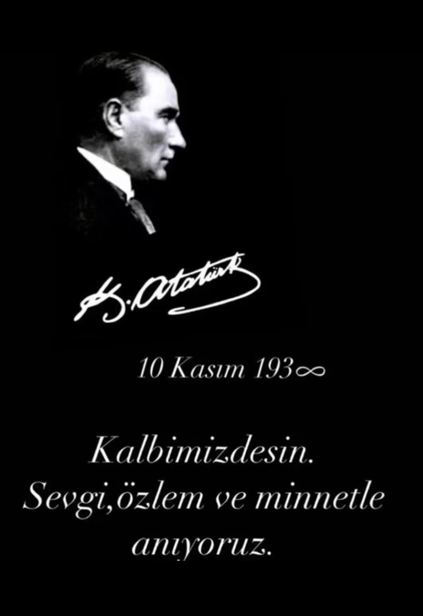 İstiklal Mücadelemizin Başkomutanı, Cumhuriyetimizin kurucusu Gazi Mustafa Kemal Atatürk’ü vefatının sene-i devriyesinde saygı, rahmet ve minnetle anıyorum.
#10Kasim #Atatürk