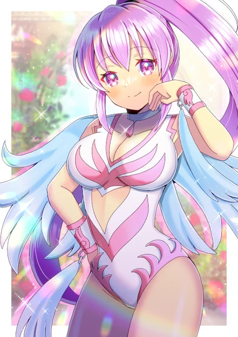 戦国乙女の徳川イエヤス(DQ5の天使のレオタードコス)を描かせて頂きました!リクエスト有難うございます #Skeb #戦国乙女 #徳川イエヤス 