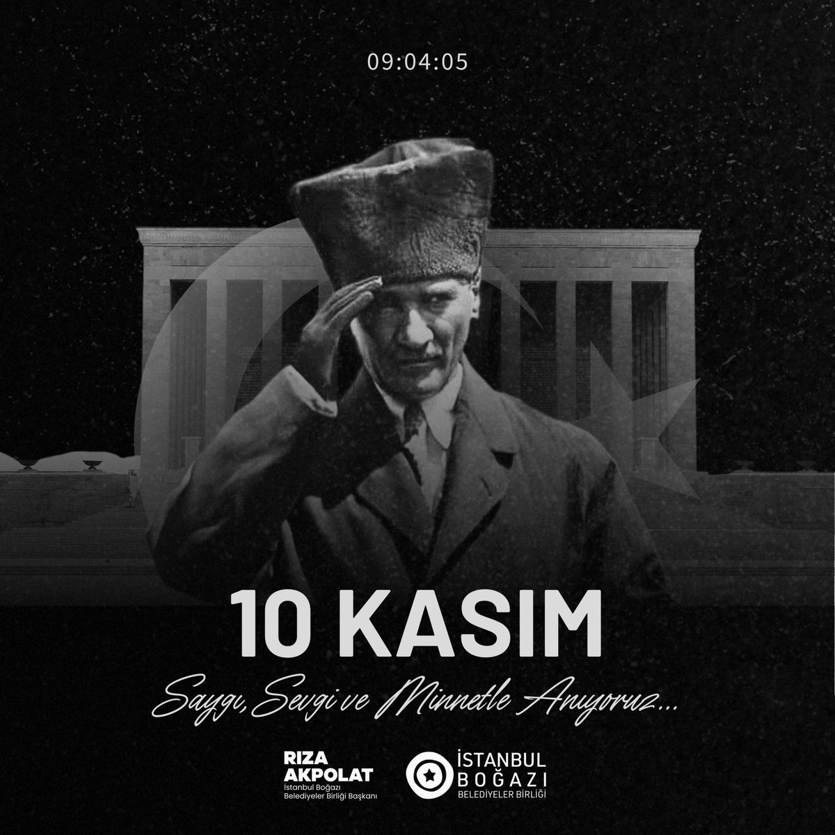 Özgür ve bağımsız bir ülkeyi bize armağan eden Kurucu Önderimiz Gazi Mustafa Kemal Atatürk’ü özlem ve minnetle anıyoruz. 

O’nun bize emaneti Türkiye Cumhuriyeti’ni yaşatmak ve daha ileri taşımak için var gücümüzle çalışmaya devam edeceğiz.