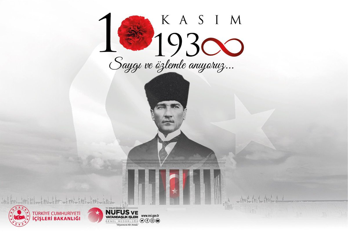 1881-193∞ 🇹🇷

Başkomutanımız Gazi Mustafa Kemal ATATÜRK’ü, ebediyete irtihalinin 86. senesinde saygı, rahmet ve şükranla anıyoruz…

#OnKasım