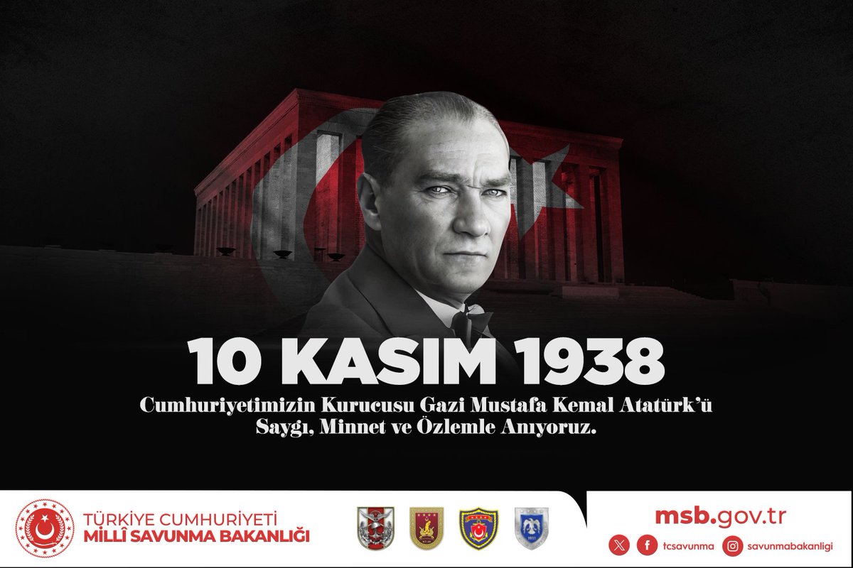 “Beni görmek demek, mutlaka yüzümü görmek değildir. Benim fikirlerimi, benim duygularımı anlıyorsanız ve hissediyorsanız bu yeterlidir.” Gazi Mustafa Kemal Atatürk

Cumhuriyetimizin kurucusu, Başkomutanımız Gazi Mustafa Kemal Atatürk’ü ebediyete irtihalinin 86’ncı yıl dönümünde