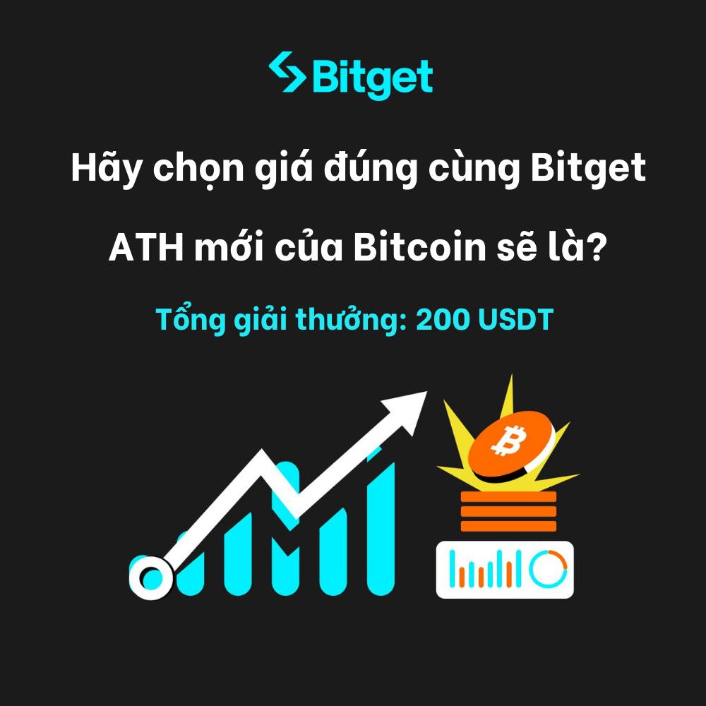 bitgetvietnam's tweet photo. 🥳🥳 Hãy chọn giá đúng Bitcoin cùng Bitget

🗓 Thời gian sự kiện: 10/11 tới 19h00 ngày 17/11/2024

🔋 Quy tắc tham gia:

1. Comment giá Bitcoin mà bạn dự đoán, giá sẽ được chốt ở chart 19h UTC+7 tại ngày 17/11 theo giờ Vietnam
2. Tag 3 người bạn ở nền tảng mà bạn tham gia
3. Share/Repost bài viết ở chế độ public

💵 Tham gia ngay tại X và Facebook Fanpage của Bitget

Giải thưởng:

🥇 Top 1: $70

🥈 Top 2: $50

🥉 Top 3: $30

🆒 Ngoài ra sẽ có thêm 5 slots may mắn tham gia chương trình đoán giá cùng Bitget vào dịp này.

❗️Quy tắc:
- Không được chỉnh sửa comment
- Top 1,2,3 sẽ lấy gần nhất giá đã dự đoán, và thời gian ai đoán giá sớm hơn sẽ được top cao hơn
- Không lấy những comment gần giờ kết thúc