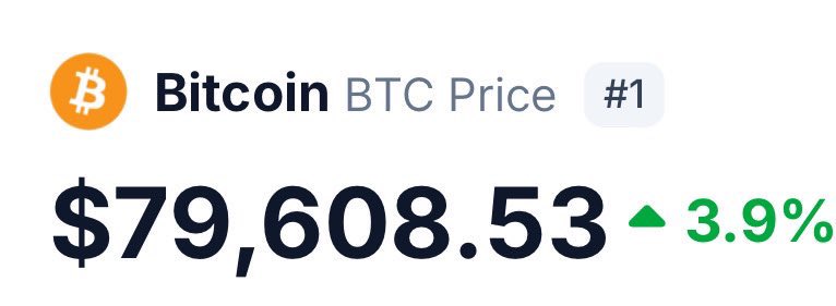 cryptohiveacad's tweet image. BREAKING: Bitcoin hit $79,600!!