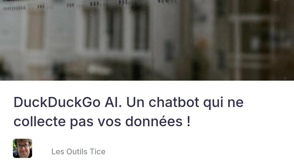 DuckDuckGo AI Chat est une interface conversationnelle lancée par le moteur de recherche DuckDuckGo, connu pour son approche axée sur la protection de la vie privée.

Read more 👉 lttr.ai/AYhtu

#IA #ethique