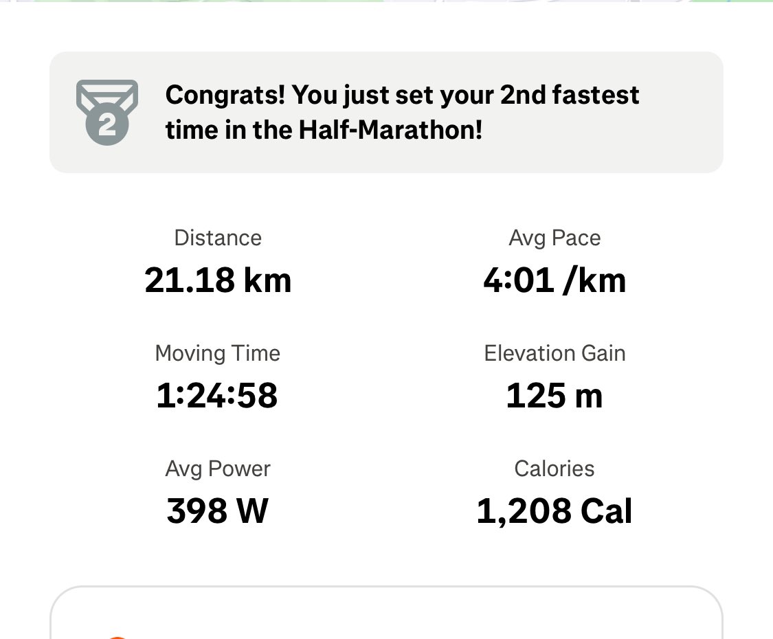 Ran my second fastest 21.1km race time yesterday (1:24:58) at the Jacaranda Marathon 👌🏽 
Did you know that 6 years ago I ran my first ever 21.1km race in a time of 2:44:36?  So if you are starting out as a runner (or in anything you are doing), hang in there and keep working!