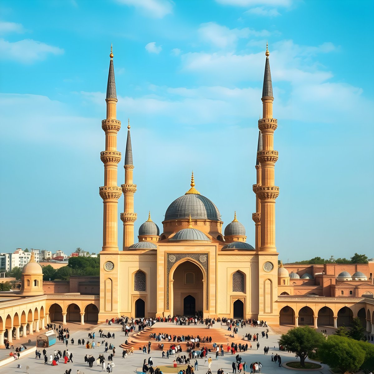 unityforall_ufa's tweet image. A grand view of a Mosque - made with NightCafe 
By UnityForAll
creator.nightcafe.studio/creation/Lhe83…
 via @NightcafeStudio

#Bismillah #mosque #masjid #namaz #salah #Allah #islamic #islam #muslim #muslimah #ai #aiartist #nightcafe #UnityForAll #ethereal #digitalart #photorealism