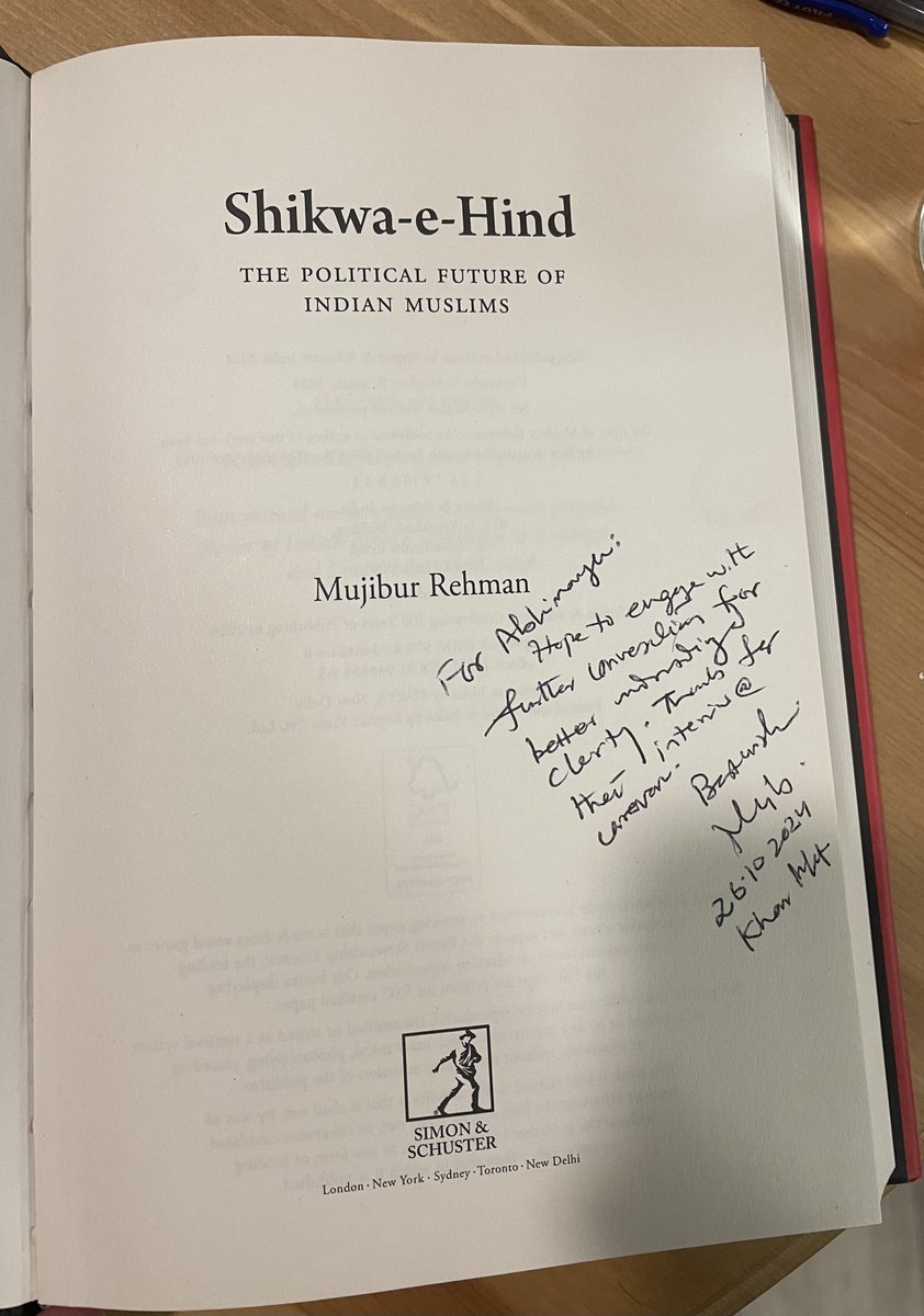 _a_chandra's tweet image. Privilege getting @smujibrehman&apos;s new book signed by him last week. Congrats Mujib and looking forward to diving in!