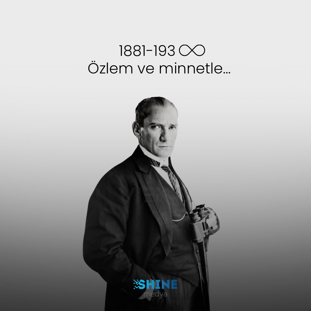 Cumhuriyetimizin Kurucusu Gazi Mustafa Kemal Atatürk'ü aramızdan ayrılışının 86. yılında saygı, sevgi ve özlemle anıyoruz.🖤🇹🇷