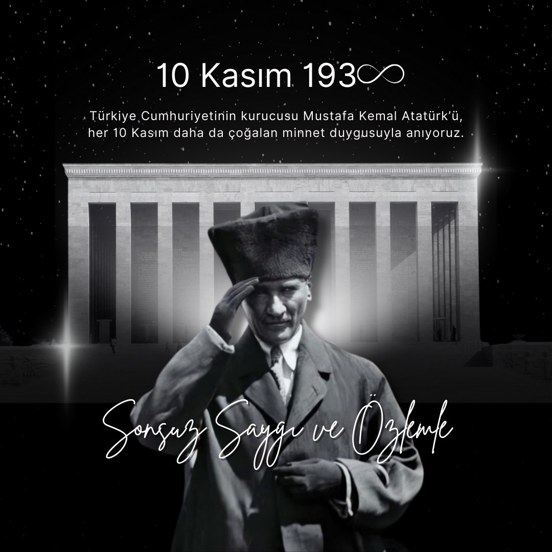 Ulu önder Mustafa Kemal Atatürk’ü rahmet ve minnetle anıyoruz…

Ruhu şad olsun🌺

#atatürk #10kasım