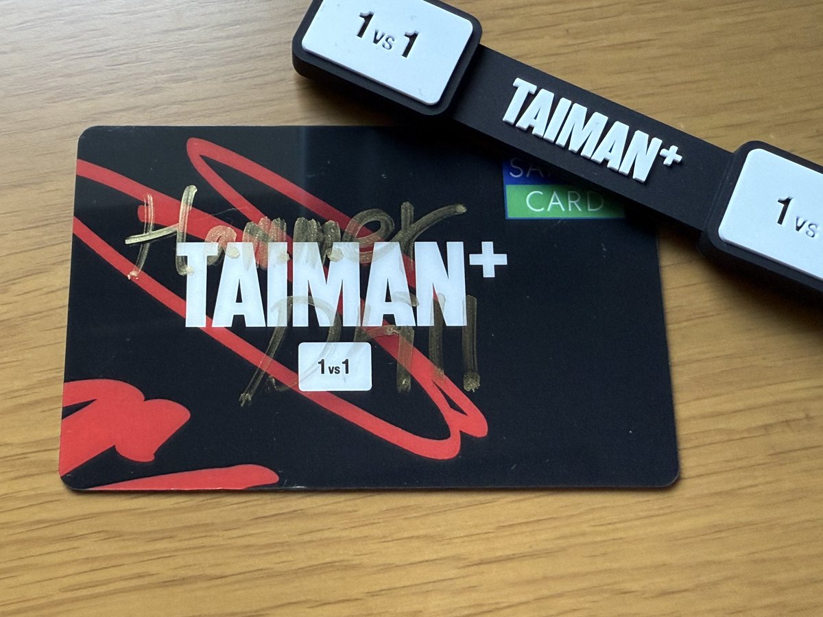 noo_name055's tweet photo. そういえばハンマー君のサイン当たった！
#TAIMAN+ https://t.co/1o8Nl2J1qh