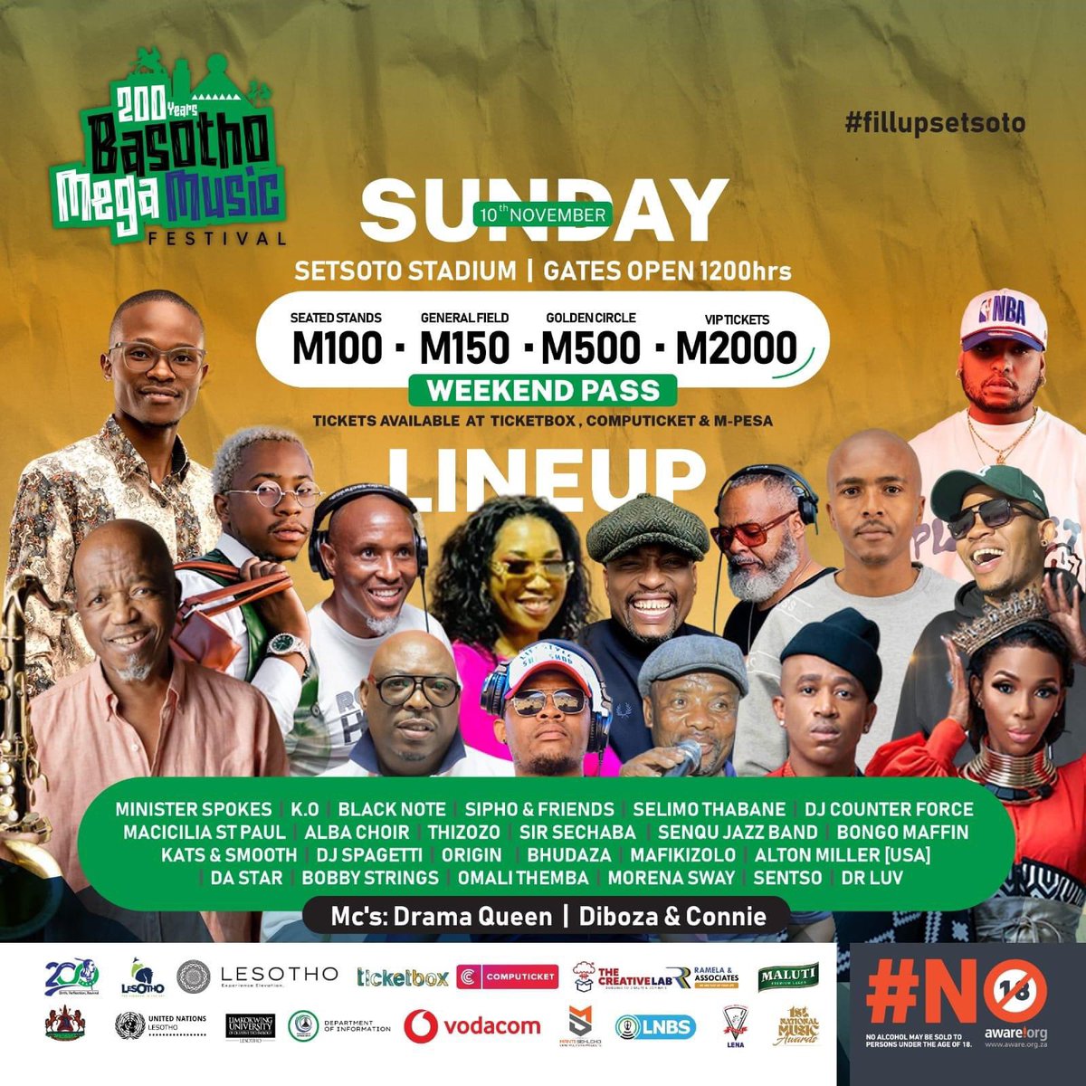 basotho mega music fest tweet media