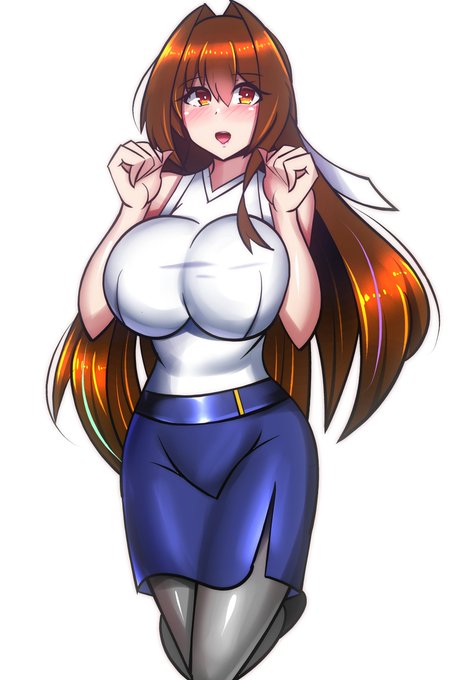 うちの看板娘のましろちゃん(大学生版)を描きました。
ちょっと大人びた感じ… 