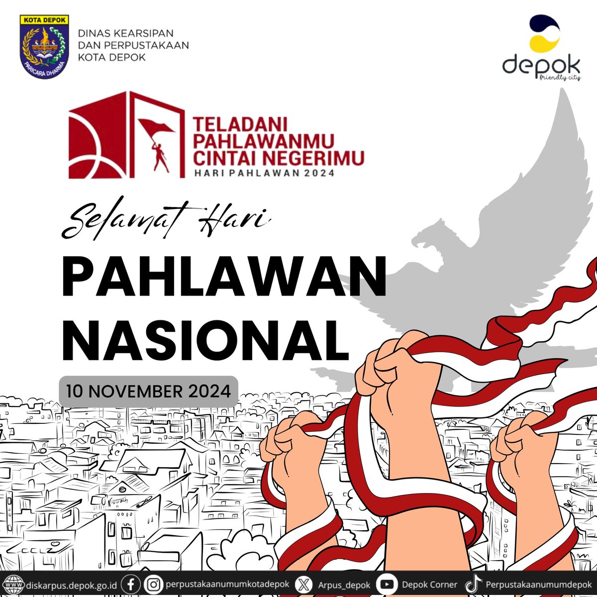 Selamat memperingati Hari Pahlawan 2024! Bangsa yang besar adalah bangsa yang menghargai jasa para pahlawannya. Maka, perjuangan mereka tidak boleh sia-sia.