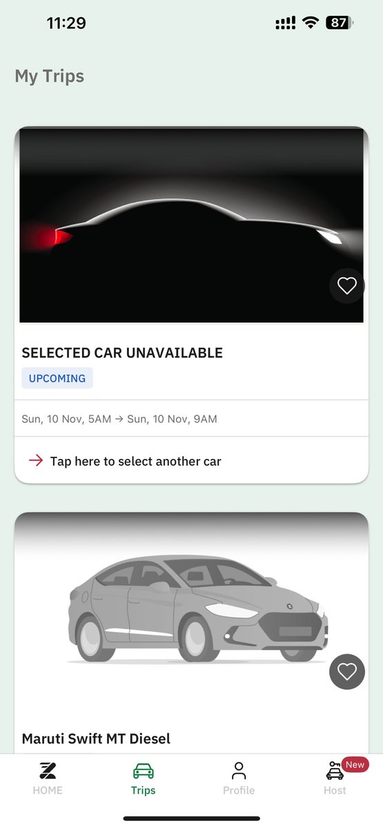 reev1chris's tweet photo. @Zoomcar_India Had a booking ID JPSNJ6D58 for today morning. The host denied the car half an hour before pickup.

No response on any of your support or any number on the status of my refund. The app also does not reflect the updated status yet. 

Is Zoomcar a scam? https://t.co/OmN7KVK87B