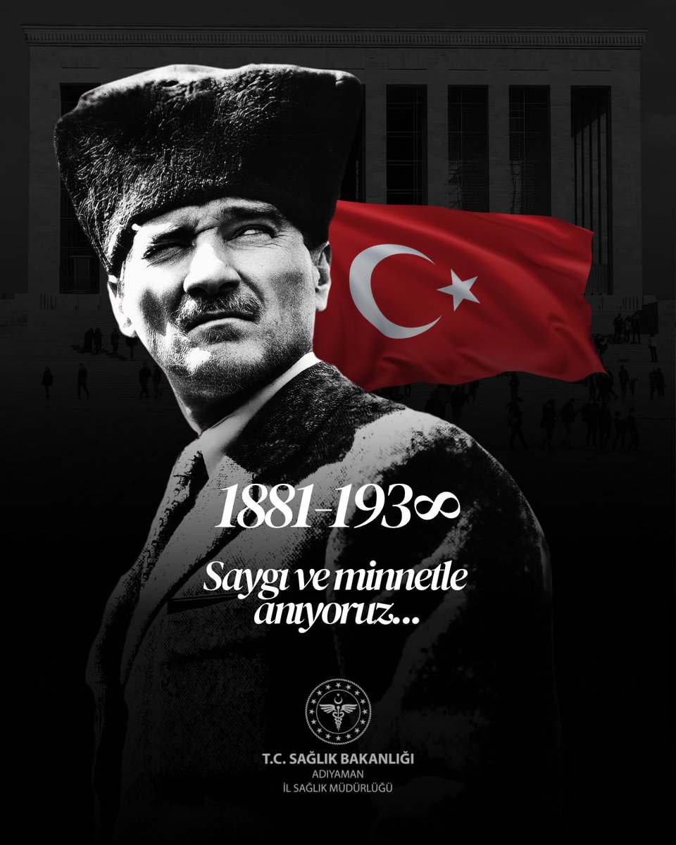 Türkiye Cumhuriyeti'nin kurucusu ve Milli Mücadele'nin lideri Gazi Mustafa Kemal Atatürk'ü ölümünün 86. yıldönümünde rahmet ve minnetle anıyoruz.