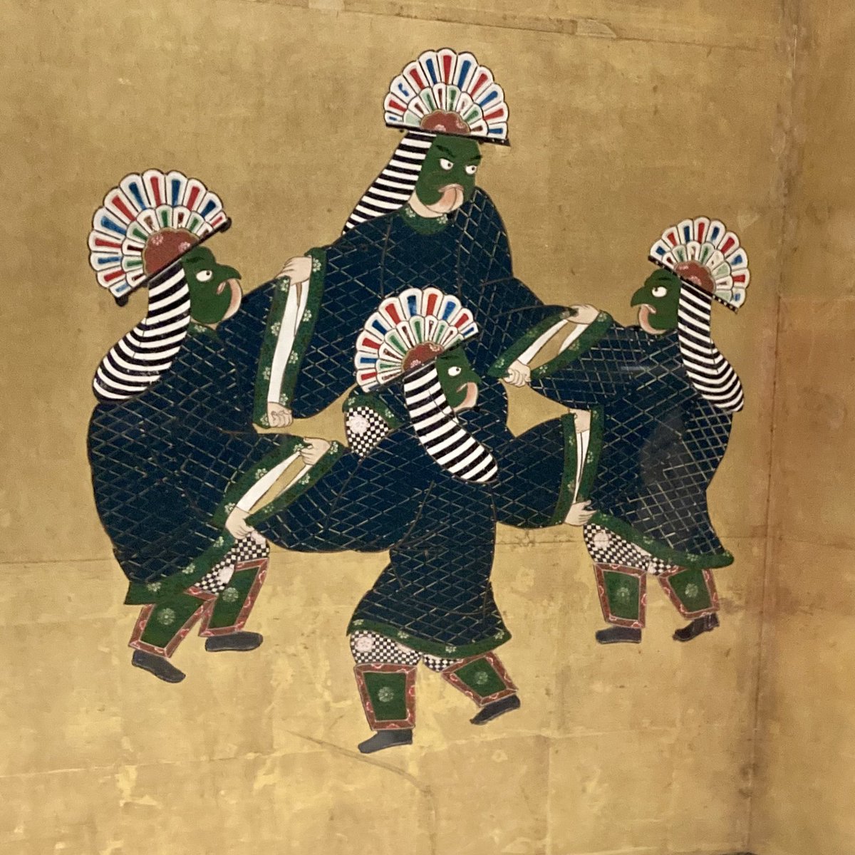 Polluxchan's tweet photo. この前は行きたい展覧会で行けたのは英一蝶のみだったけど、好きな作品見られてよかったよ。トランプマンたちの踊り可愛かったよ https://t.co/BvGVf9znD3