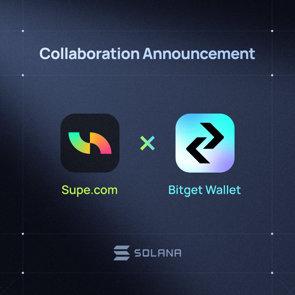 Supe.com (@supedotcom) on Twitter photo We are excited to announce that Supe.com, the first NFT liquidity protocol in the Solana ecosystem, has officially formed an alliance with Bitget Wallet <a href="/BitgetWallet/">Bitget Wallet 🩵</a> Web3, one of the most powerful Web3.0 wallets 🎉
Explore Bitget Wallet 👉 web3.bitget.com/en We are excited to announce that Supe.com, the first NFT liquidity protocol in the Solana ecosystem, has officially formed an alliance with Bitget Wallet <a href="/BitgetWallet/">Bitget Wallet 🩵</a> Web3, one of the most powerful Web3.0 wallets 🎉
Explore Bitget Wallet 👉 web3.bitget.com/en