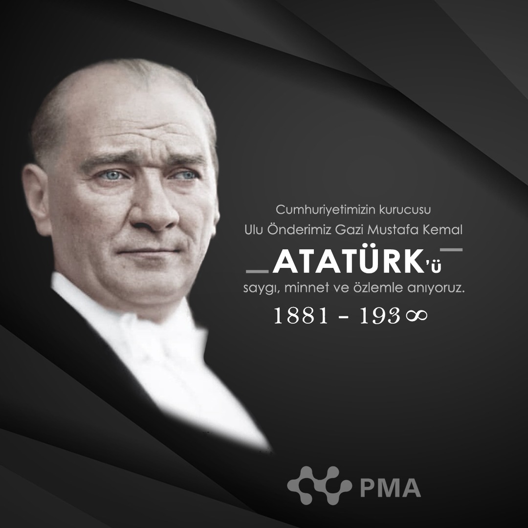 Cumhuriyetimizin kurucusu Ulu Önderimiz Gazi Mustafa Kemal Atatürk'ü aramızdan ayrılışının 86. yılında saygı, minnet ve özlemle anıyor, onun izinde yürümeye devam ediyoruz.  ☾☆
pmabilisim.com
#PMA
#PMABilisim
#PMABilişim #10Kasım