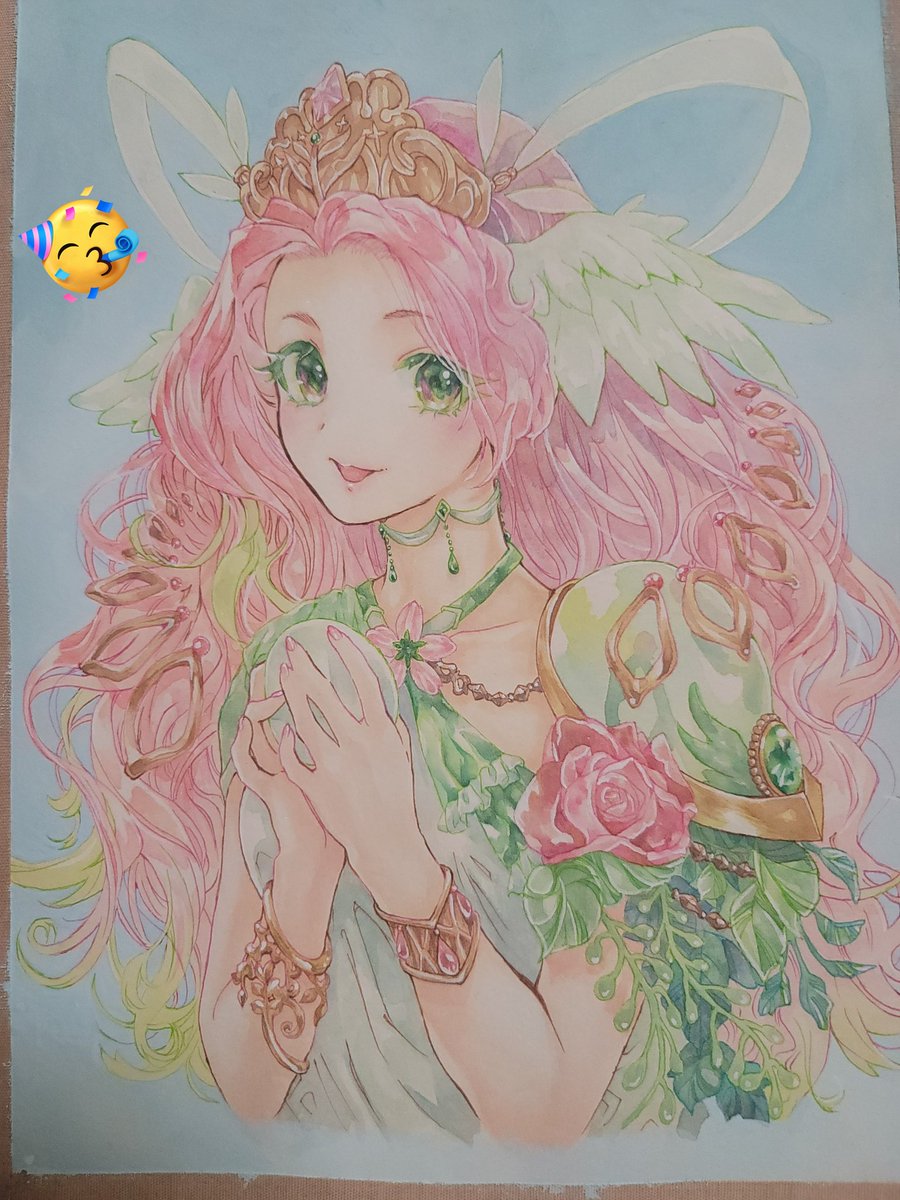 ひっさびさにお絵かき。
オリジナル　アナログイラスト
#透明水彩